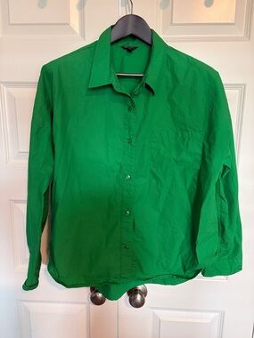 Versona Bright Green Long-Sleeve Button-Down Shirt